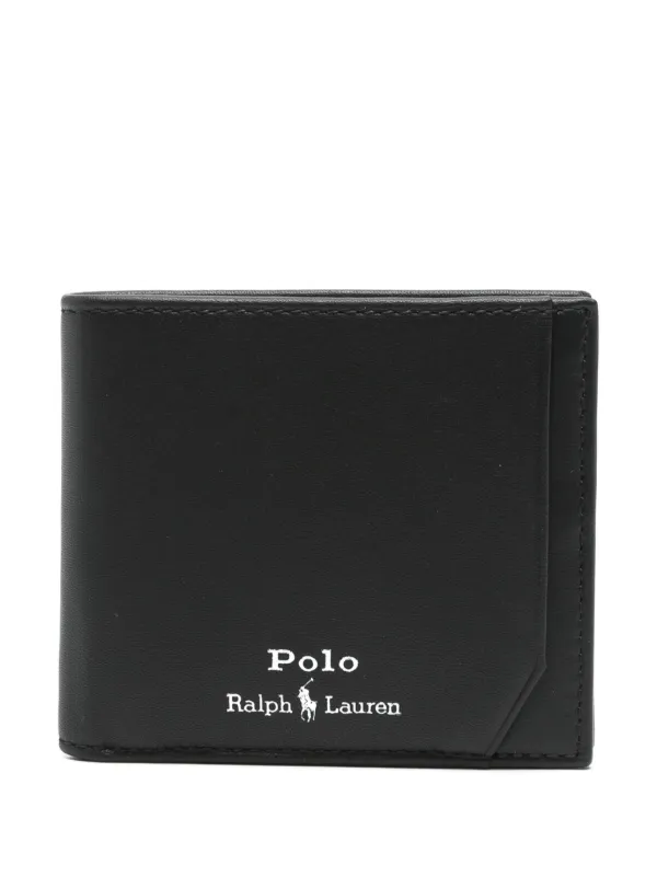 Polo Ralph Lauren bi-fold Leather Wallet Black FARFETCH IN