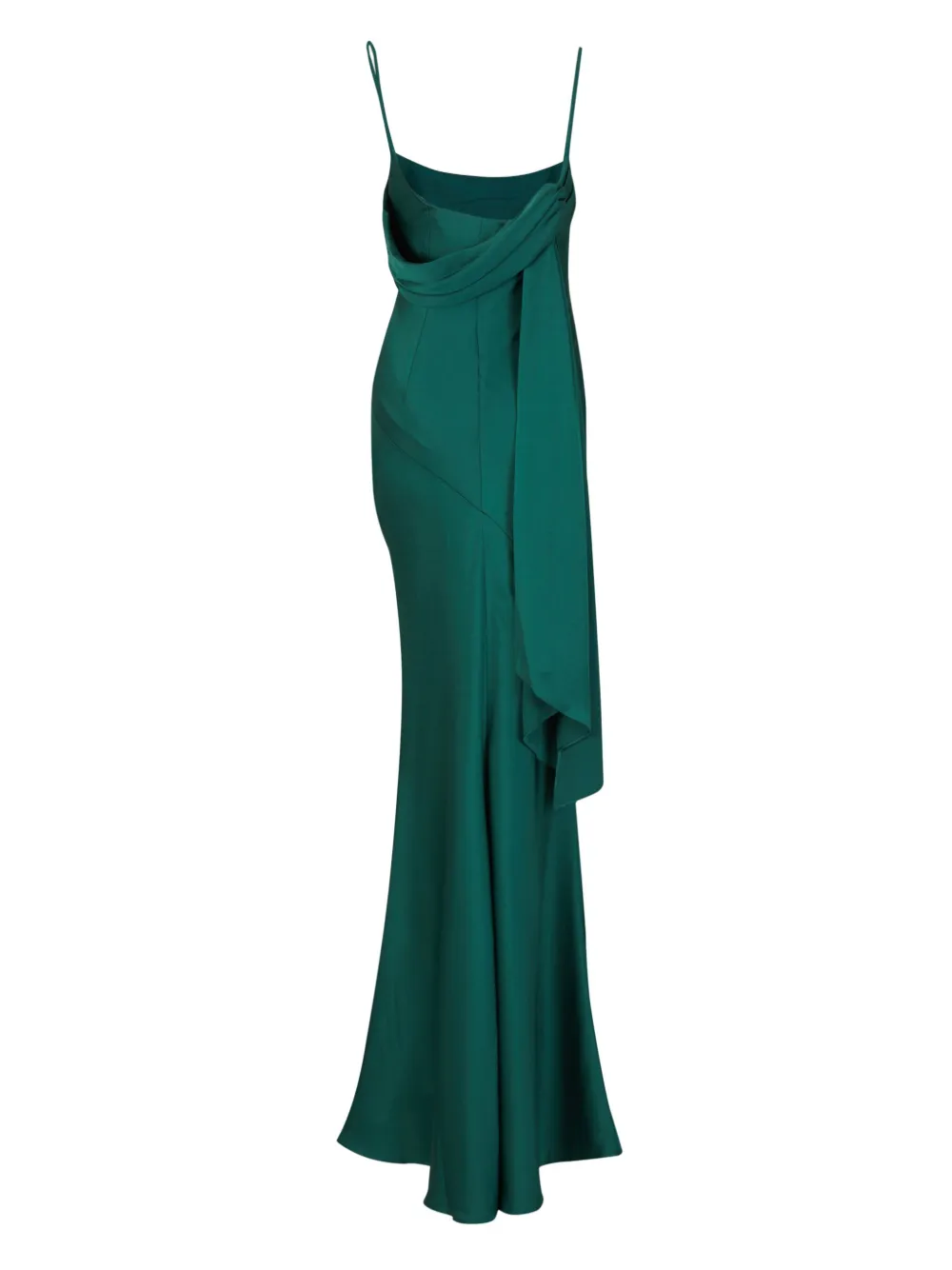 Safiyaa Maxi Cape jurk - Groen