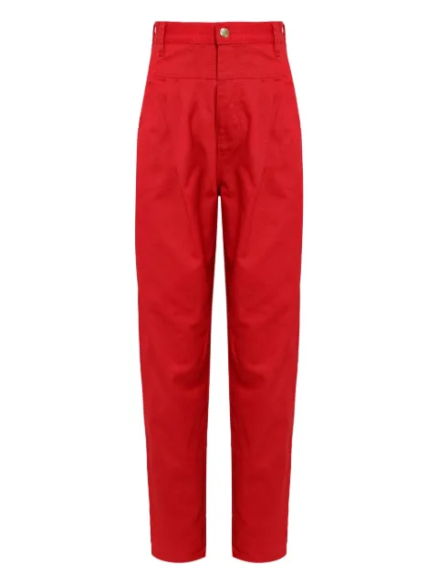 Amapô pleated-pockets straight-leg trousers