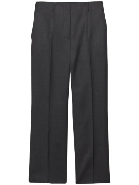 Prada gabardine-weave trousers