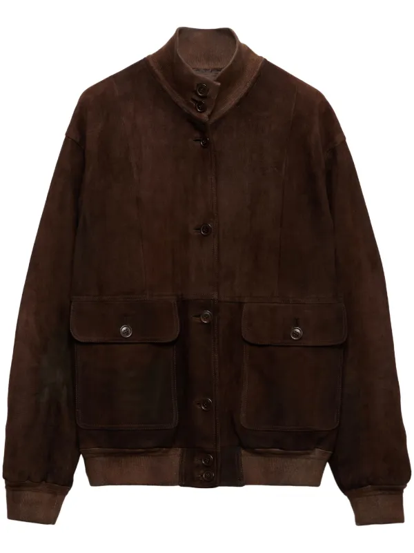 ジャケット・アウター PRADA Archive suede leather jacket 26940853_56779708_322.jpg