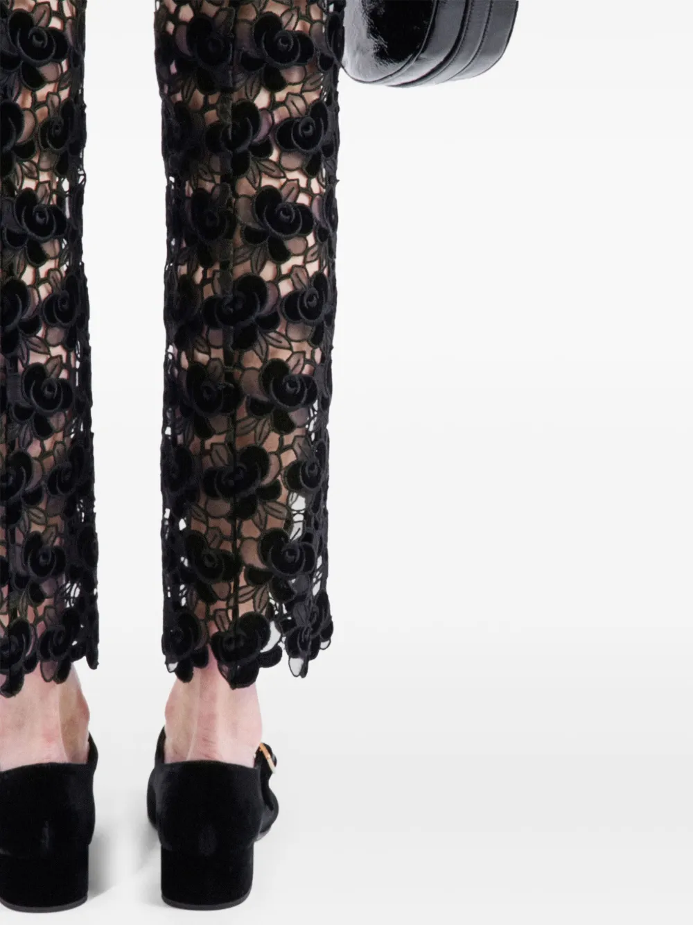 Prada Broek met kant Zwart