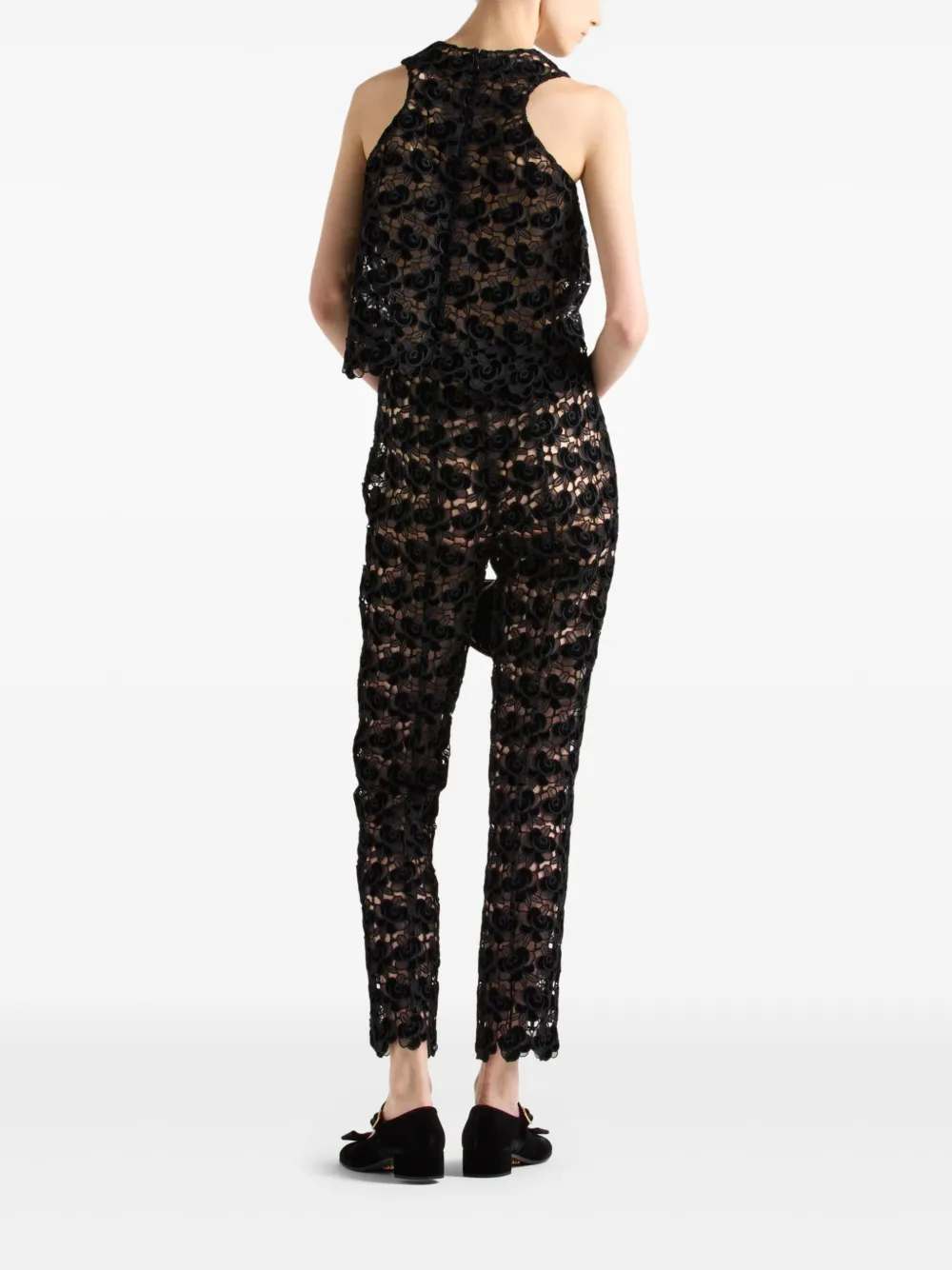 Prada Broek met kant Zwart