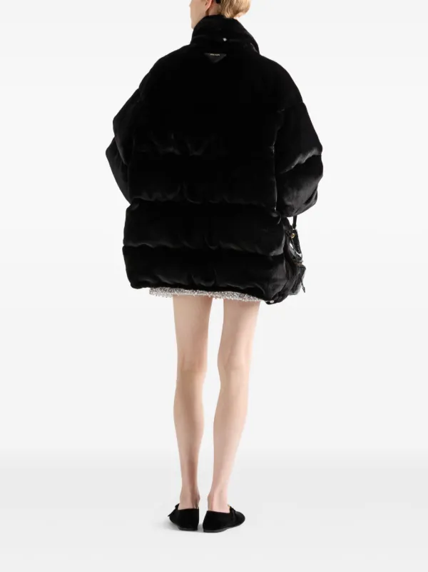 PRADA 人気 洗練 Aspen ダウンジャケット Prada Aspen ダウンジャケット | ブラック | FARFETCH JP