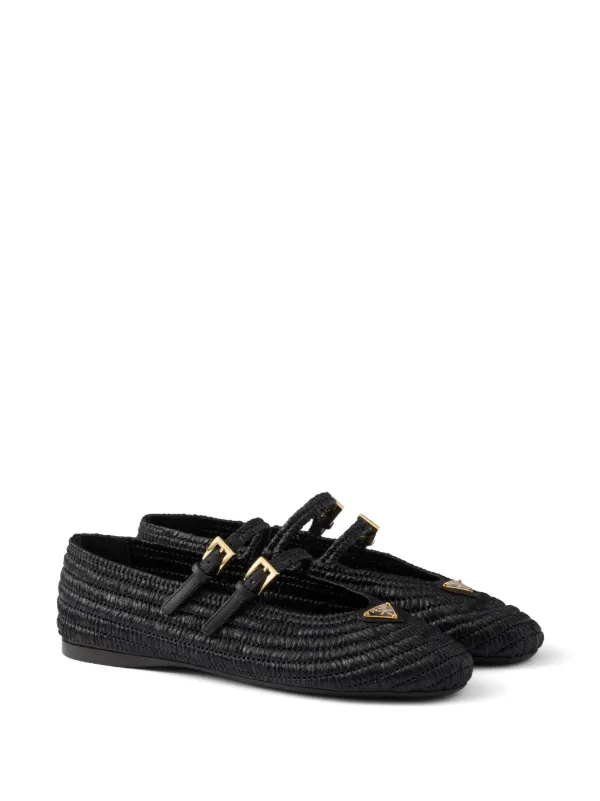 【関税&送料込】Prada Black Mesh Ballerinas Prada Mesh Ballerina Shoes | Black | FARFETCH
