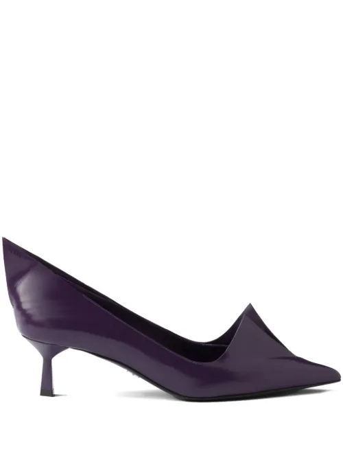 Escarpins Brushed 55 mm en cuir - Prada - Modalova