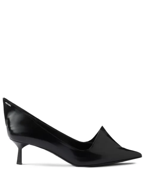 Prada 55mm brushed leather pumps