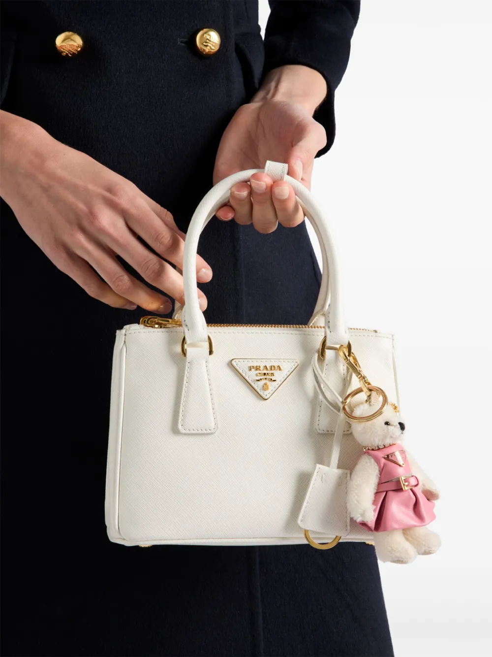 Prada Teddy tasbedel Wit