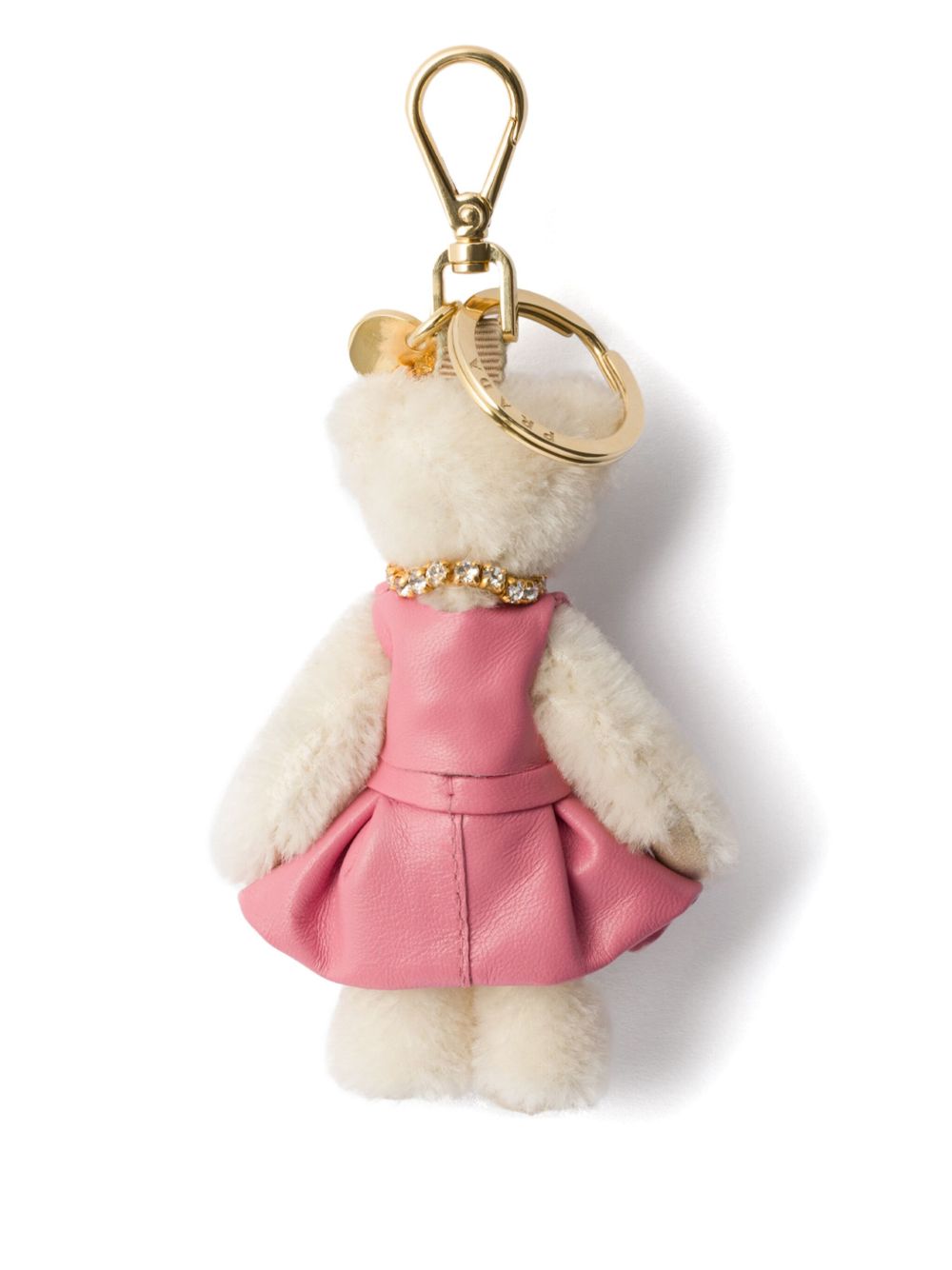 Prada teddy bag charm - Wit