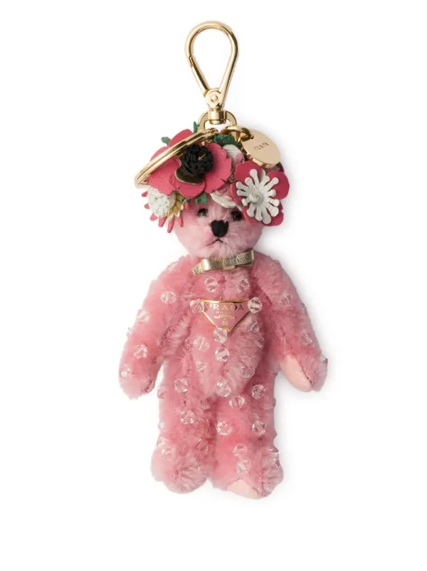 PRADA Teddy バッグチャーム ピンク