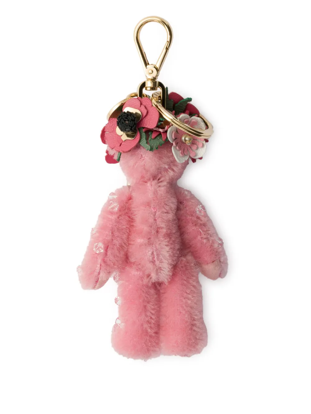 Prada teddy bag charm - Roze