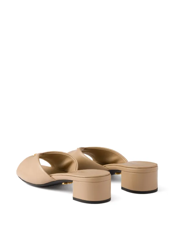 関税込◆送料無料！【PRADA】Soft Padded 35mm Wedge Sandals Prada Soft Padded 35mm Wedge Sandals Black Nappa Leather
