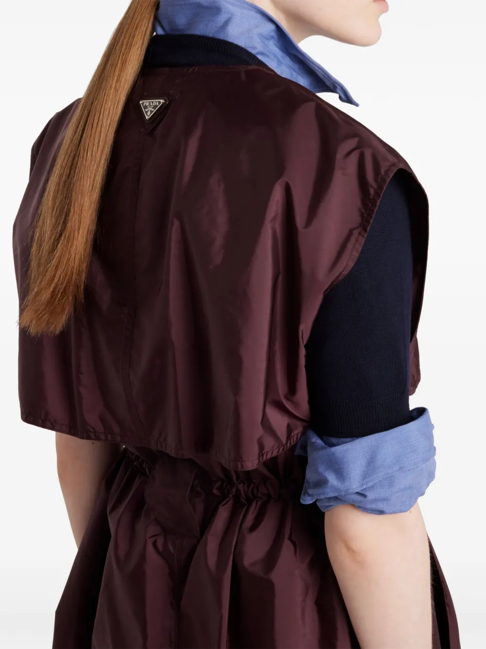 Prada Mini-jurk met buidel Rood