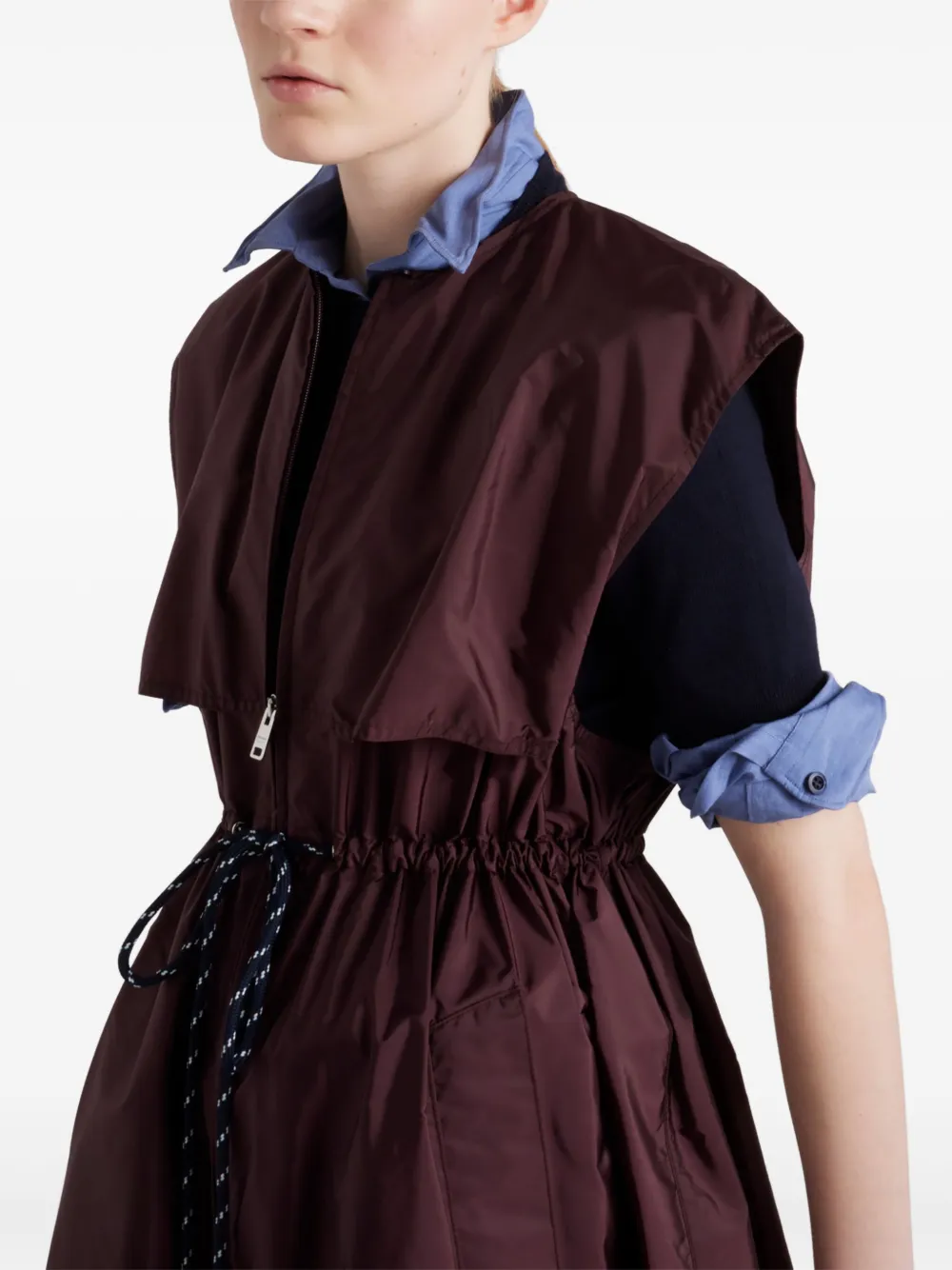 Prada Mini-jurk met buidel Rood