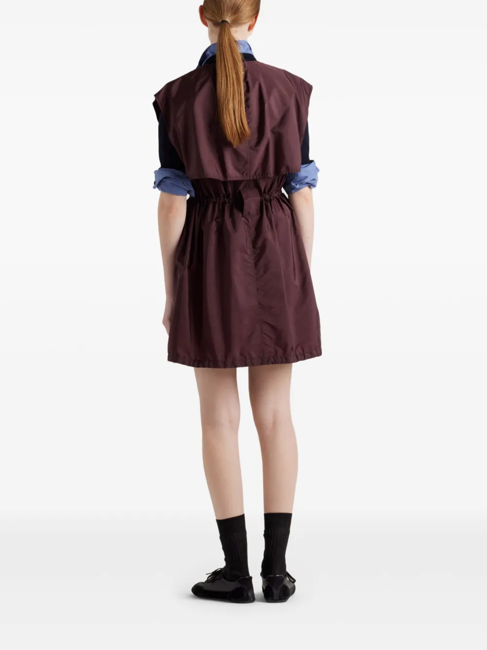 Prada Mini-jurk met buidel Rood
