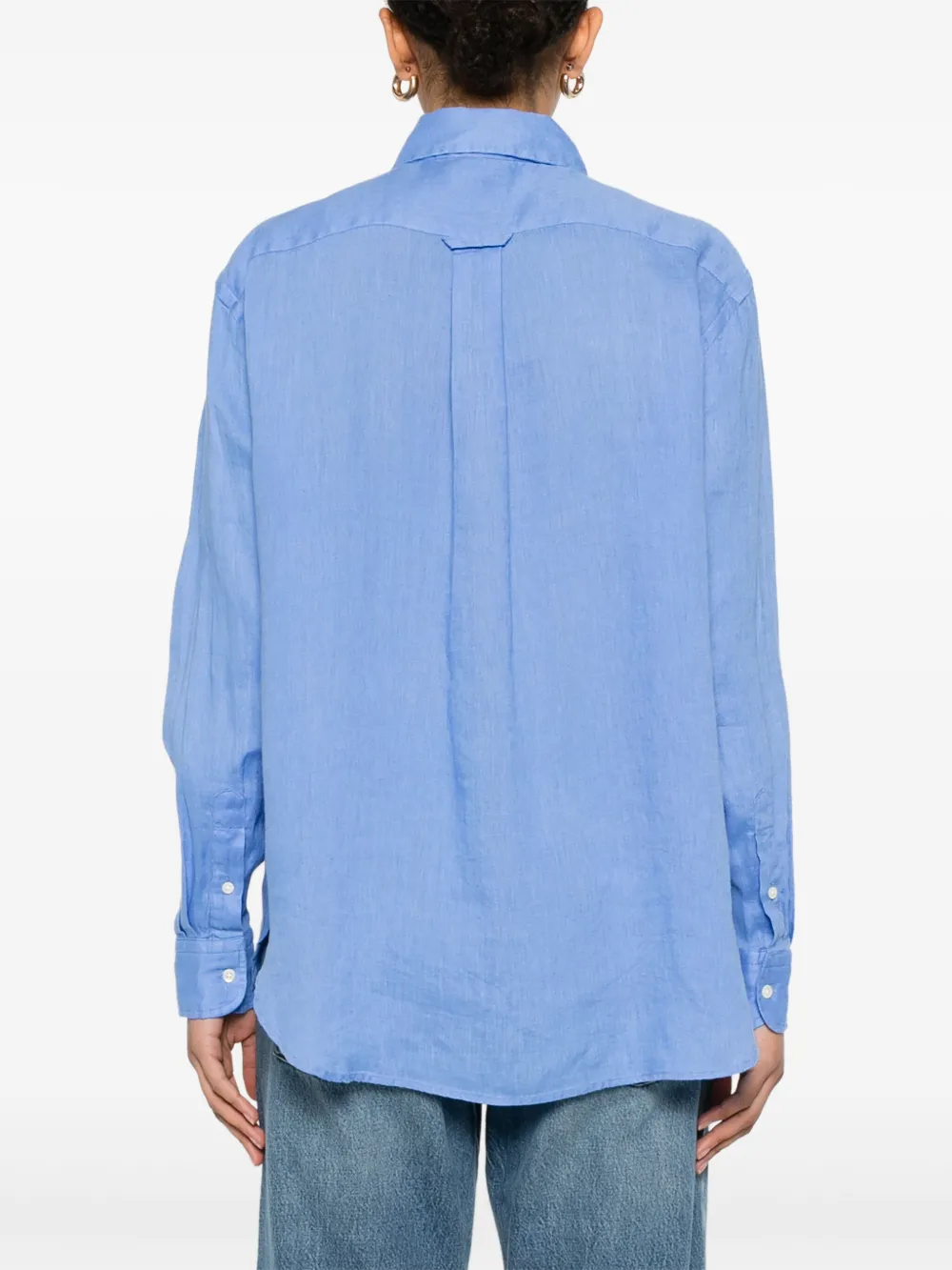 Polo Ralph Lauren Linnen blouse Blauw