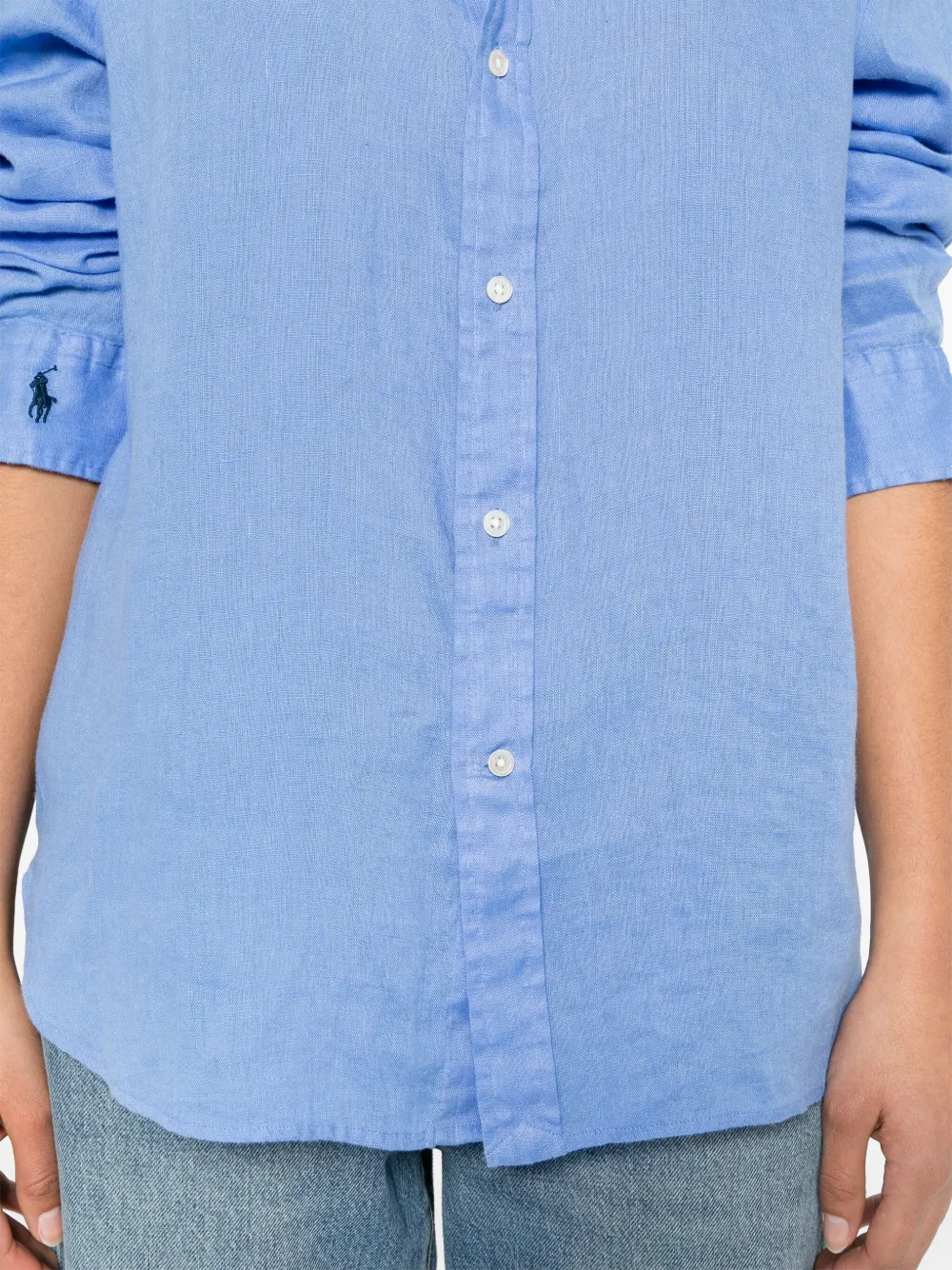 Polo Ralph Lauren Linnen blouse Blauw