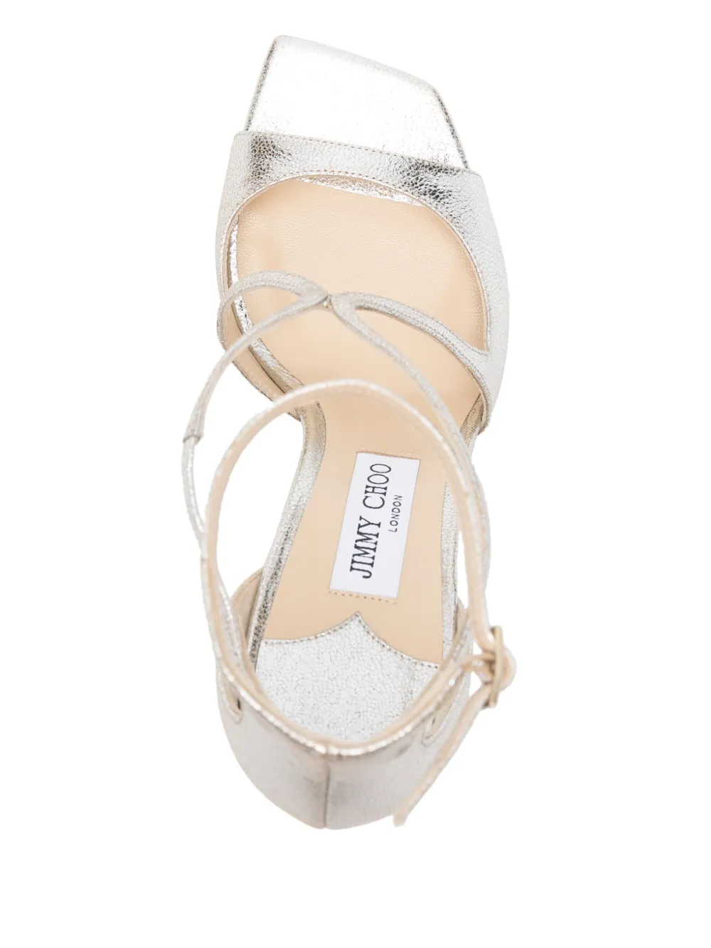 Jimmy Choo 95mm Azia sandals Silver