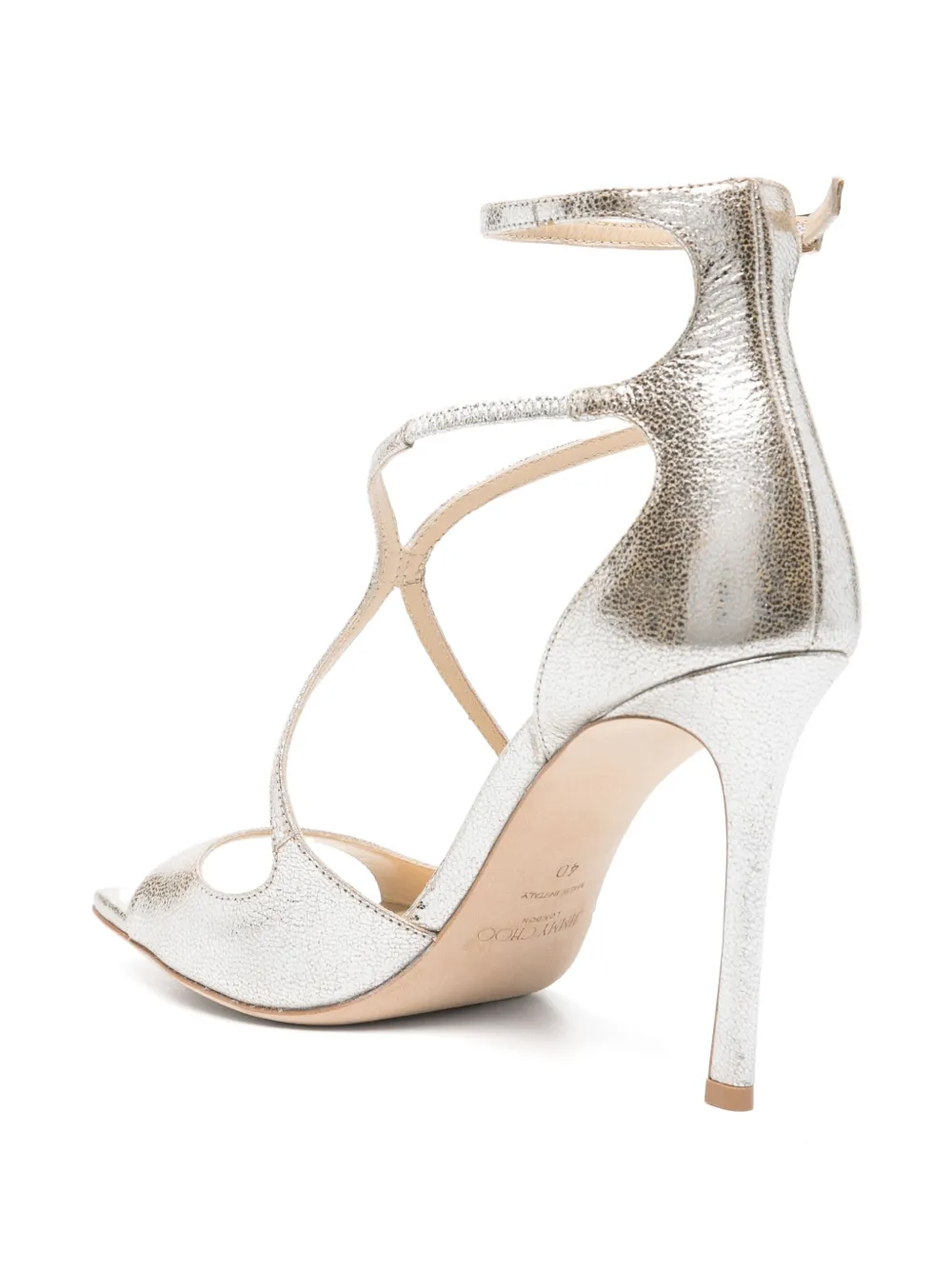 Jimmy Choo 95mm Azia sandals Silver