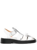 Alexander McQueen leather sandals - White