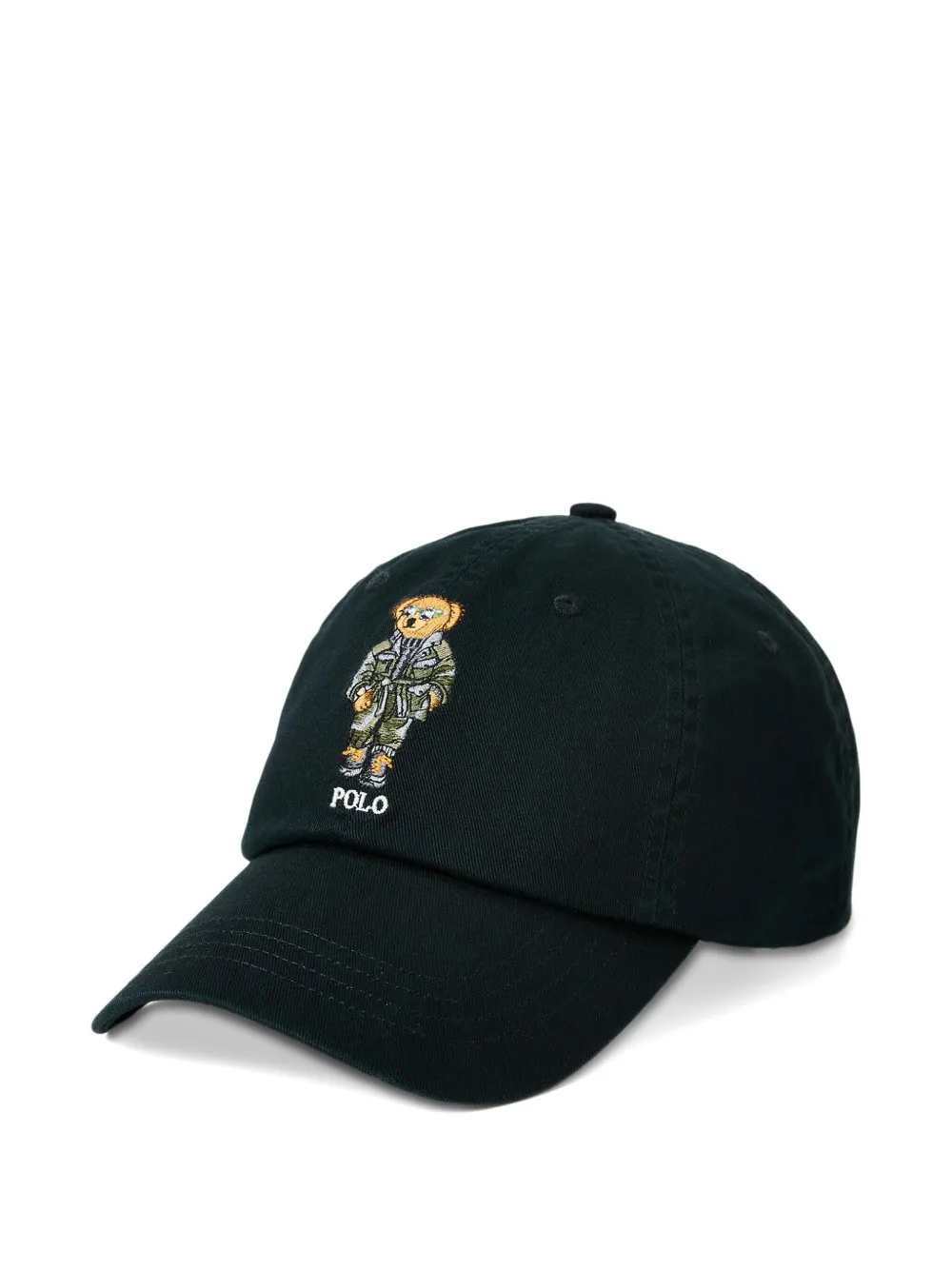 Polo Ralph Lauren Polo Bear-embroidered Cap In Black