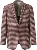 SARTORIO NAPOLI houndstooth-pattern blazer - Red