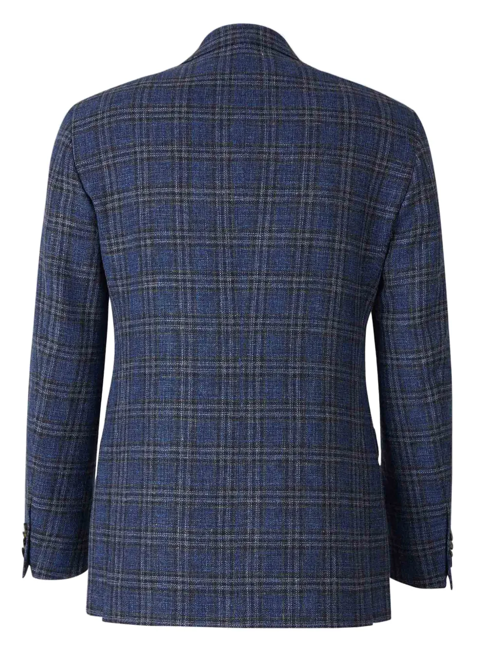 Scabal checked blazer - Blauw