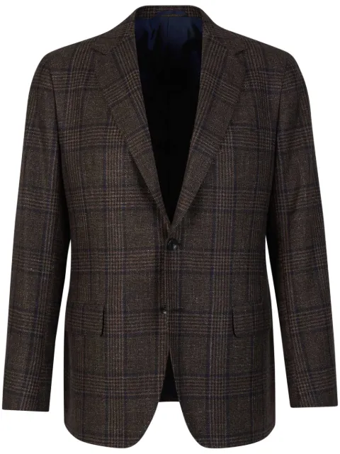 SARTORIO NAPOLI checked wool-blend blazer