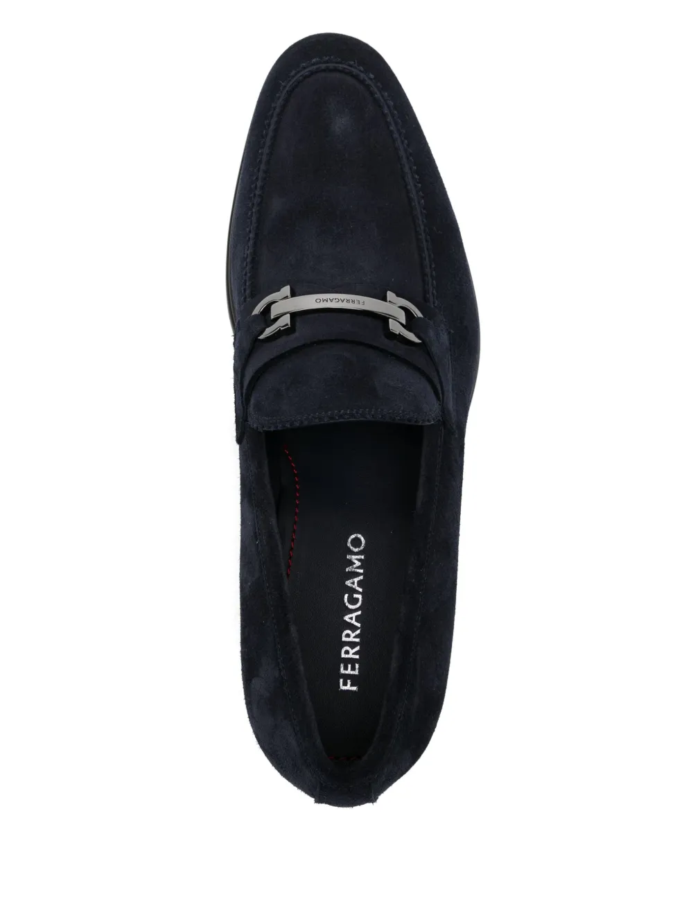 Ferragamo Loafers met Gancini-gesp Blauw