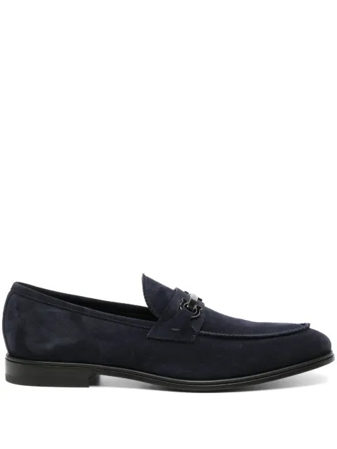 Ferragamo Gancini-buckle leather loafers
