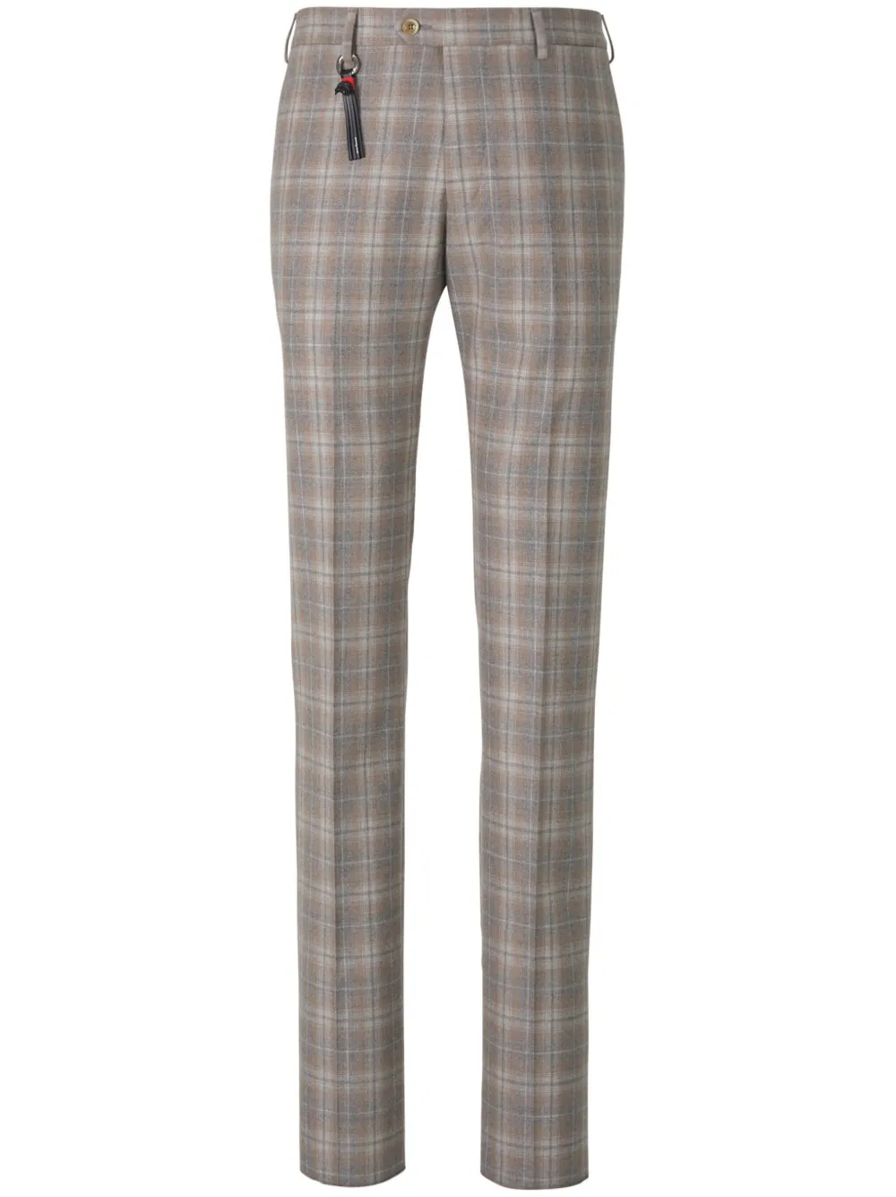 checked tailored trousers