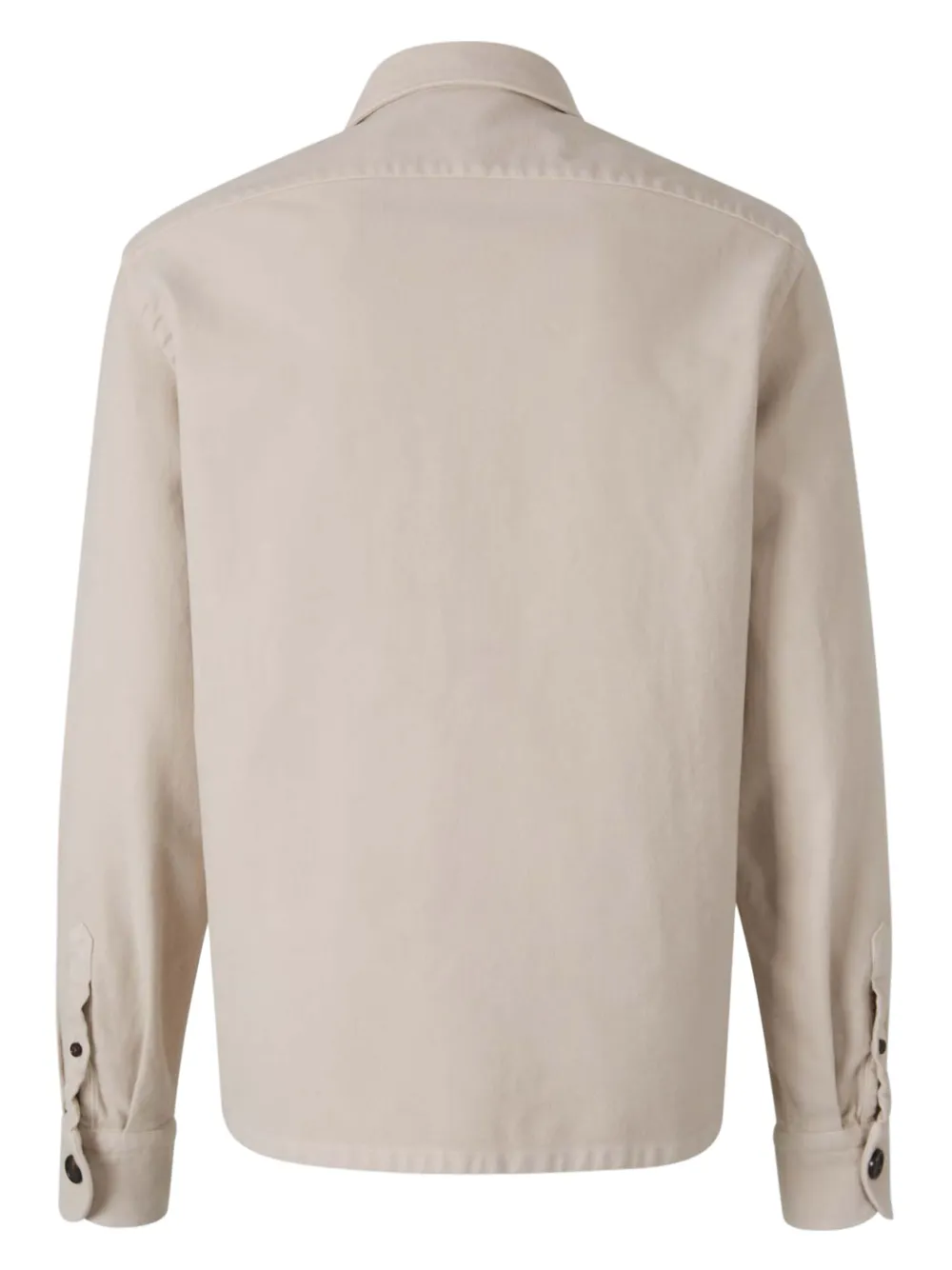 Vincenzo Di Ruggiero spread-collar overshirt - Beige