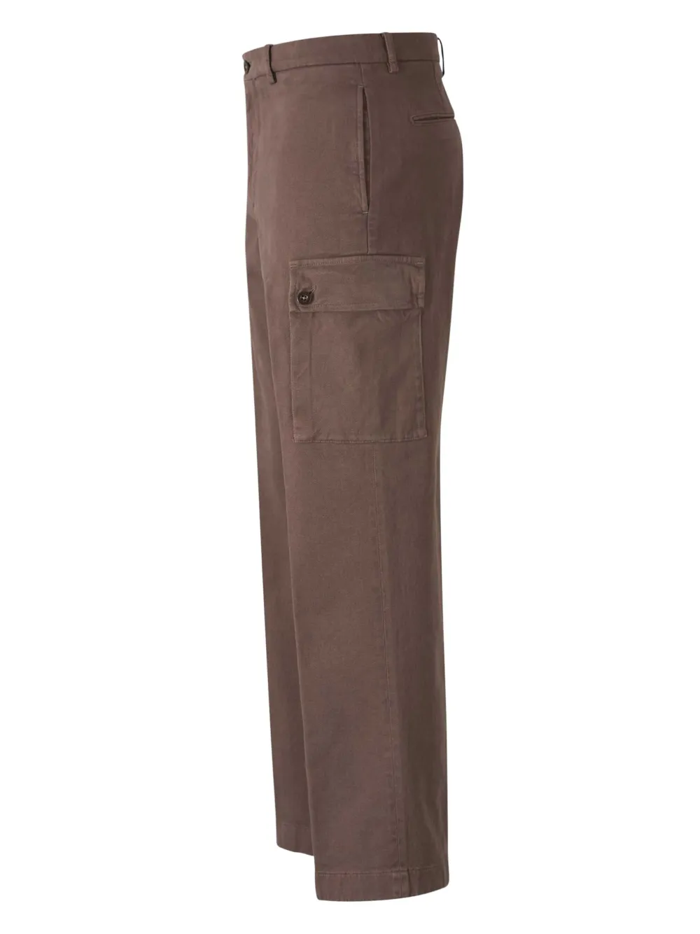 Berwich Twill Cargo Pants In Brown