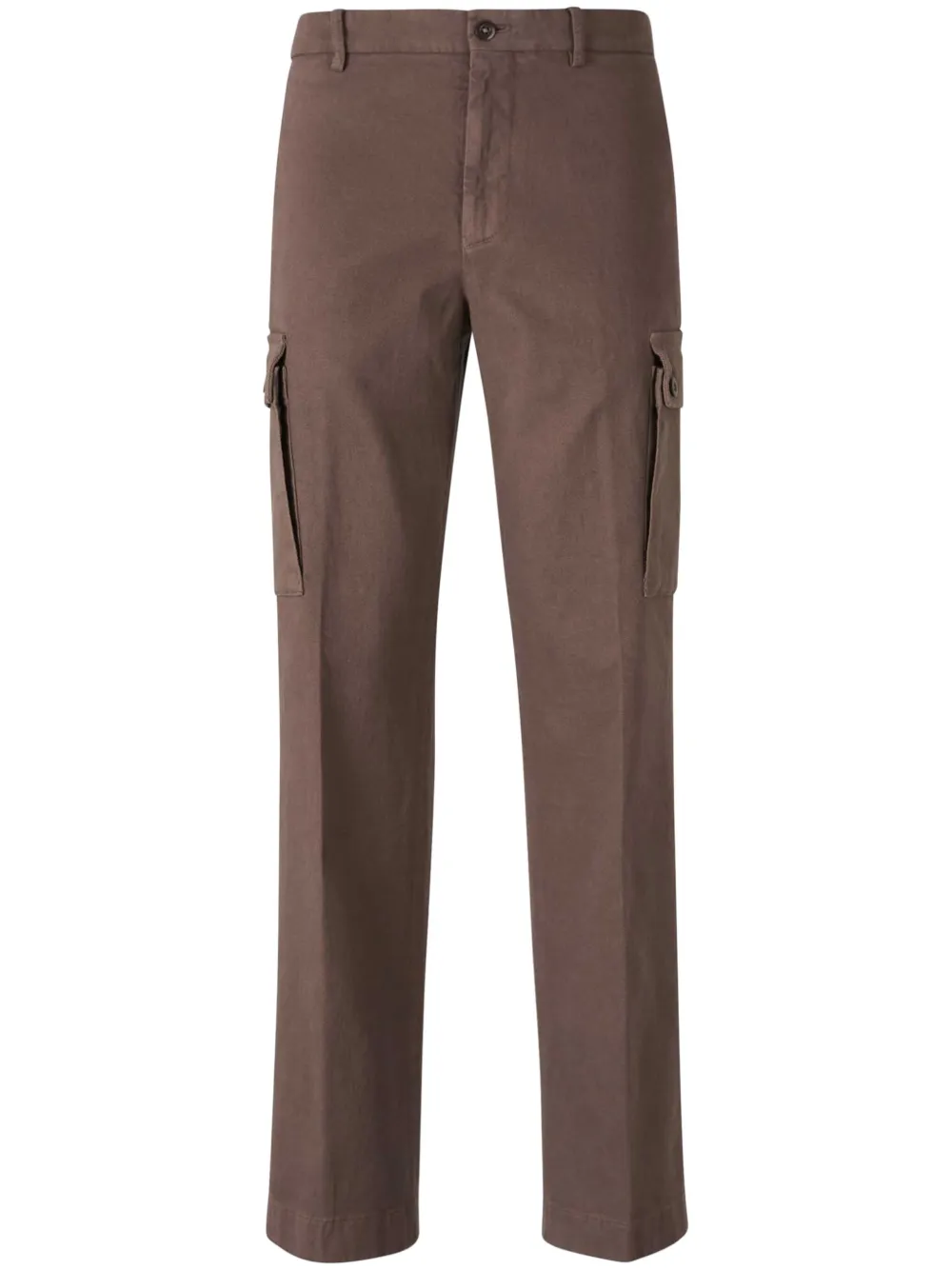 Berwich Twill Cargo Pants In Brown