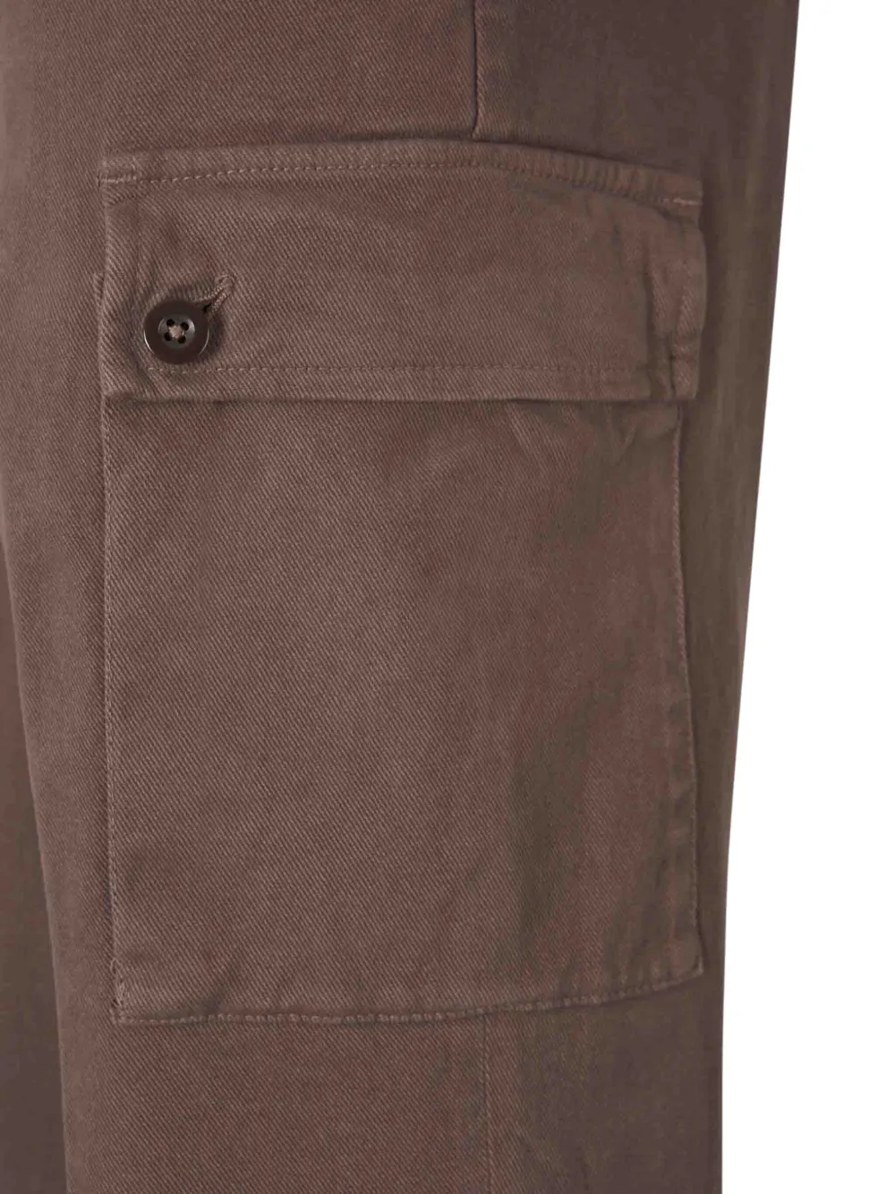 Berwich Twill Cargo Pants In Brown