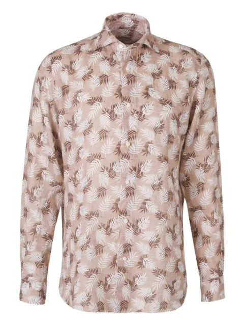 Vincenzo Di Ruggiero leaf-print shirt