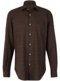 Vincenzo Di Ruggiero checkered shirt - Brown