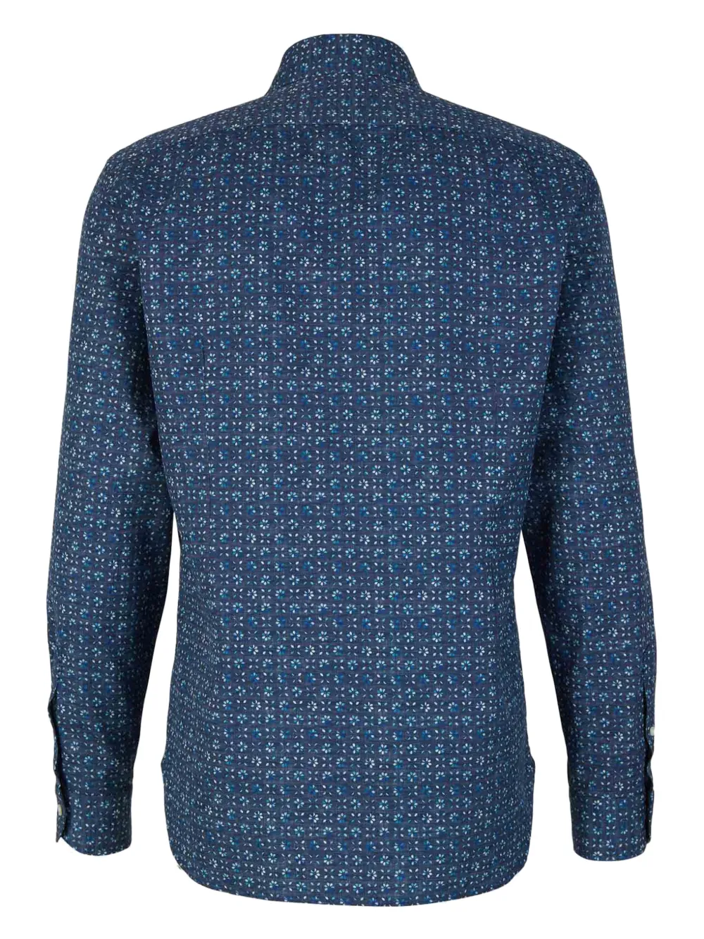 Vincenzo Di Ruggiero Overhemd met bloemenprint - Blauw
