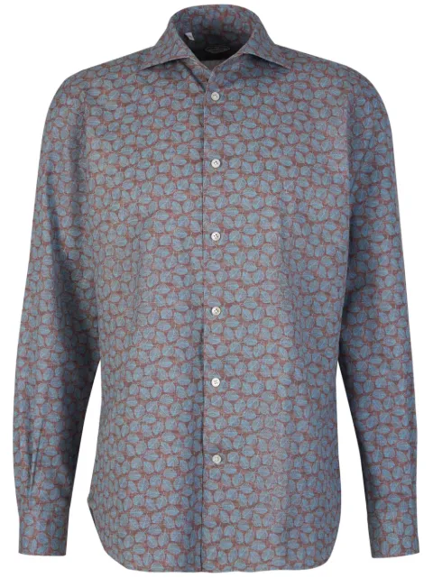 Vincenzo Di Ruggiero leaf-print shirt 