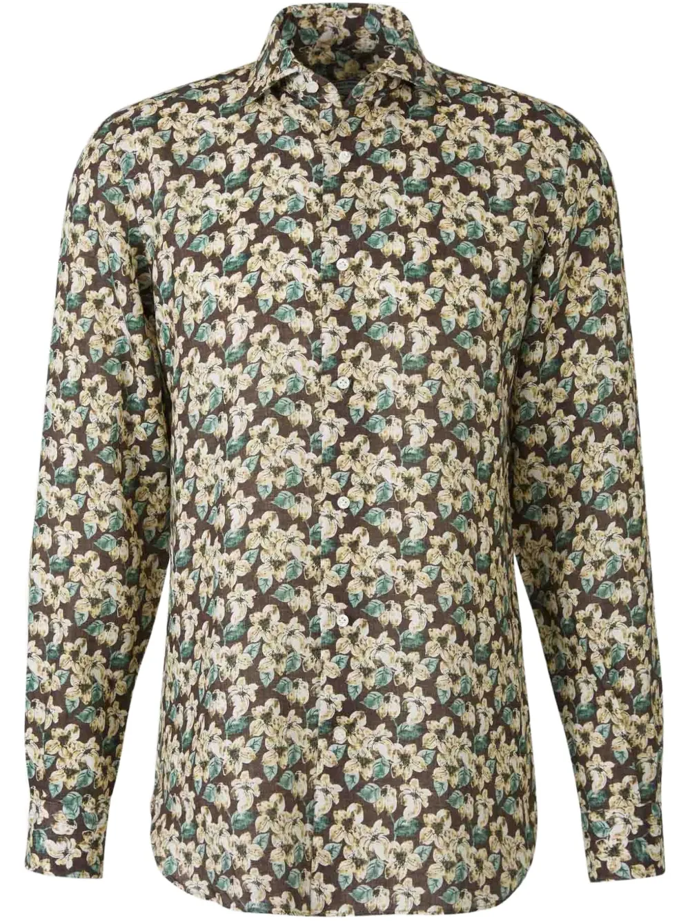 floral-print long-sleeve shirt