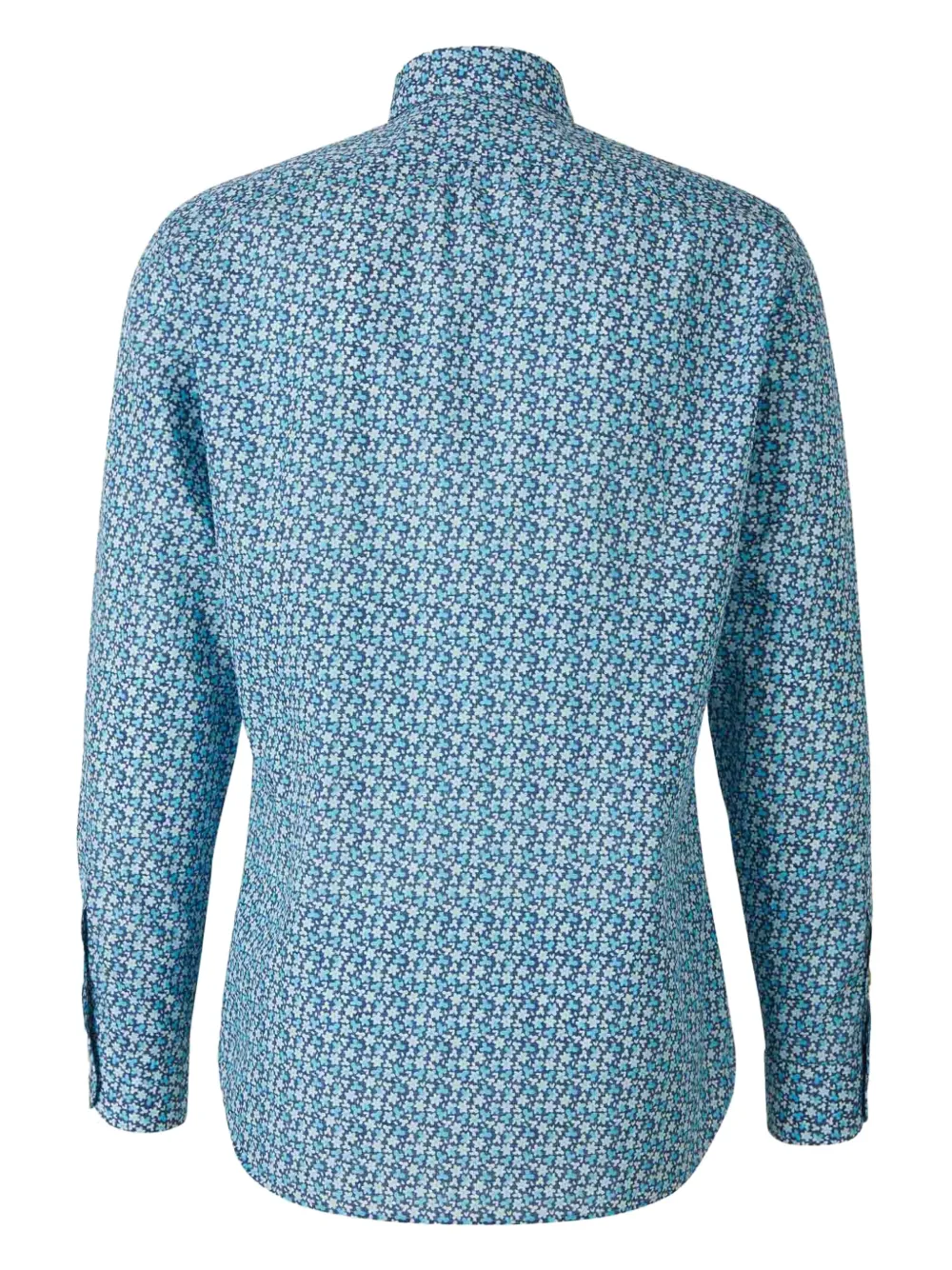 Vincenzo Di Ruggiero floral-print shirt - Blauw