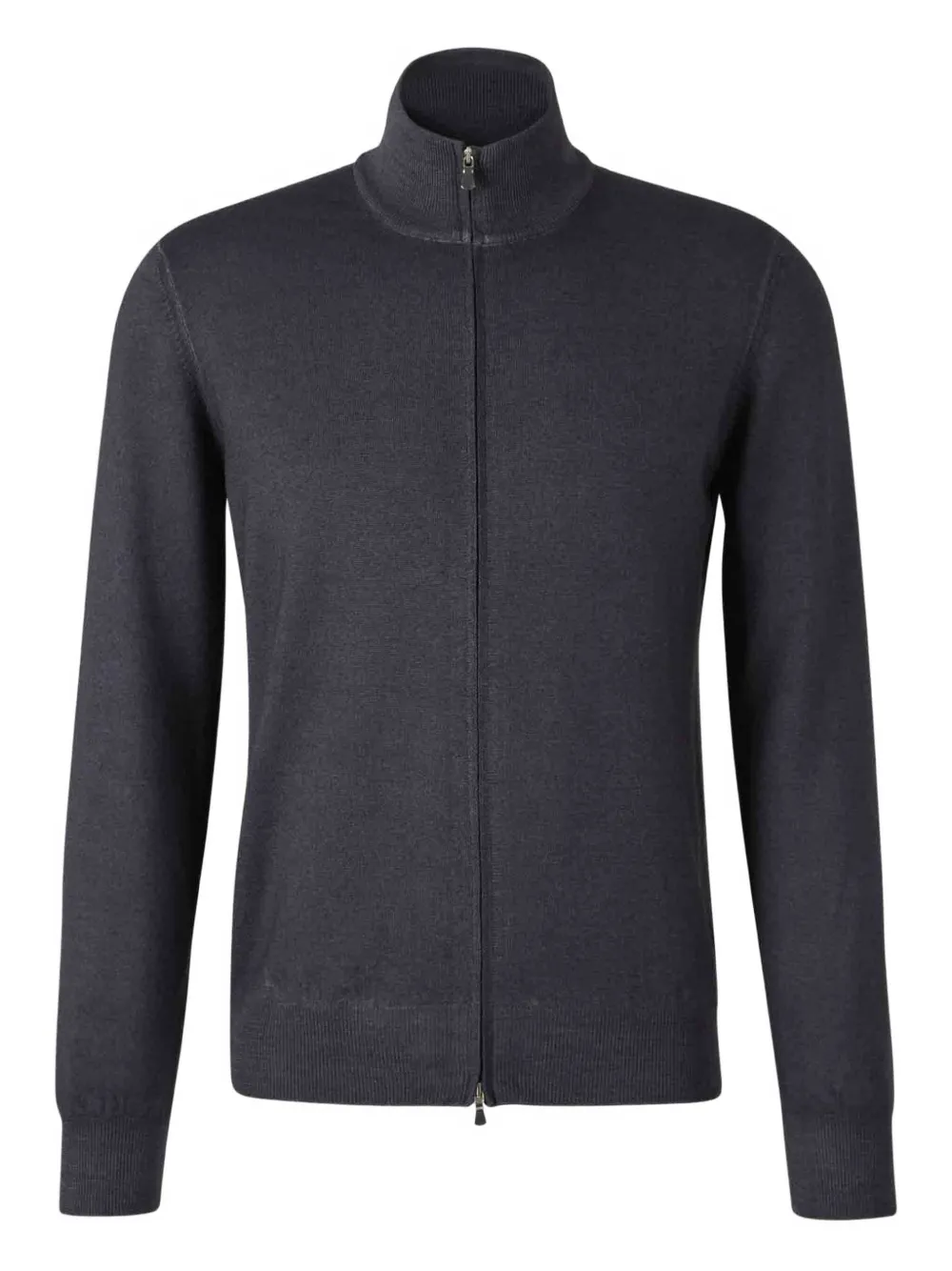 Gran Sasso high-neck zip-front cardigan | Blue | Image 1