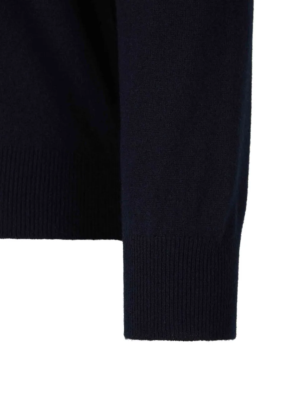 Gran Sasso Trui met V-hals en geribbelde afwerking Blauw
