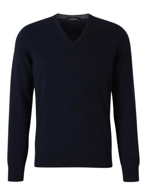 Gran Sasso V-neck ribbed-hem sweater