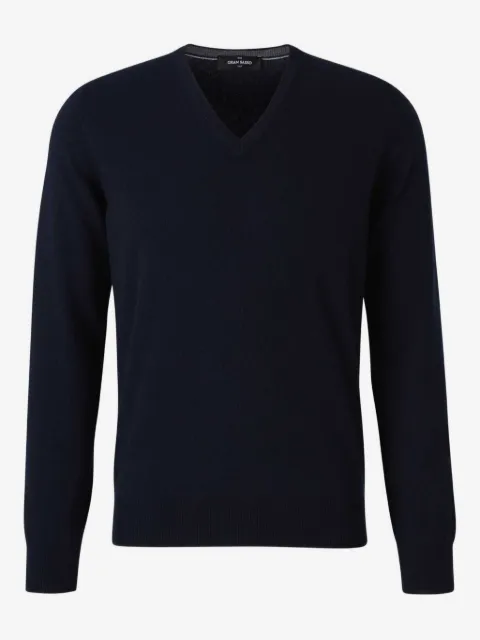 Gran Sasso V-neck ribbed-hem sweater