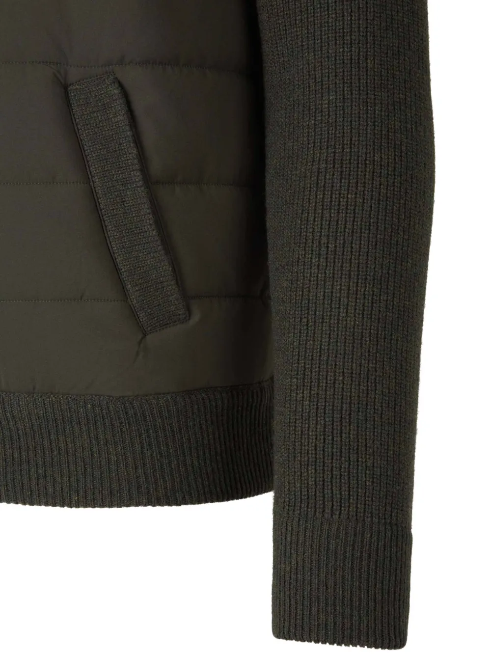 Gran Sasso Gewatteerd vest met rits Groen