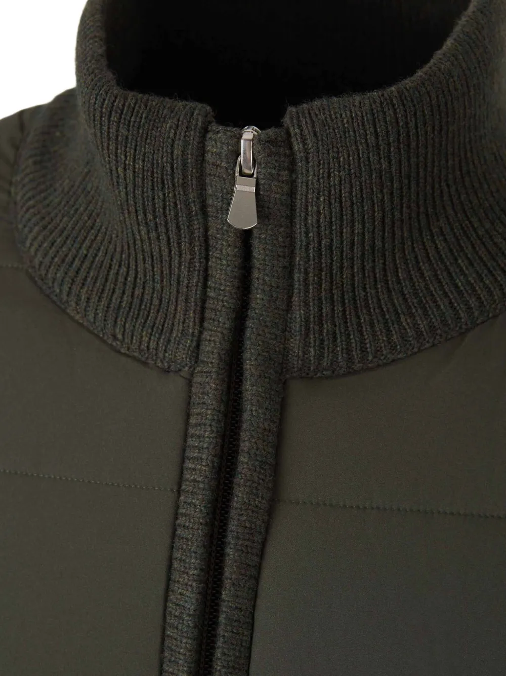 Gran Sasso Gewatteerd vest met rits Groen