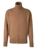 Gran Sasso zip-up cardigan - Brown