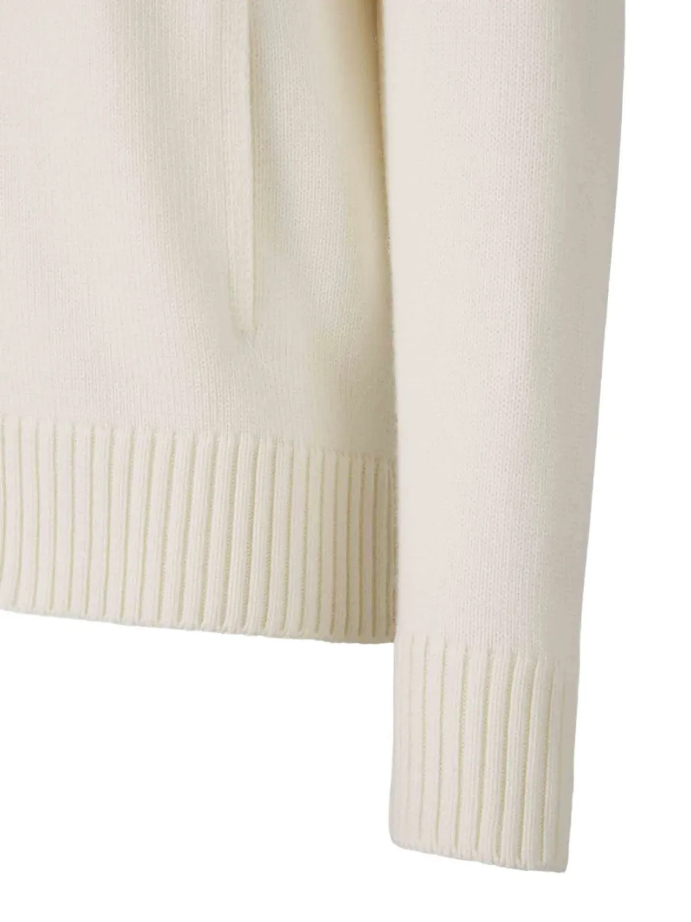 Gran Sasso Vest met hoge hals en rits Wit