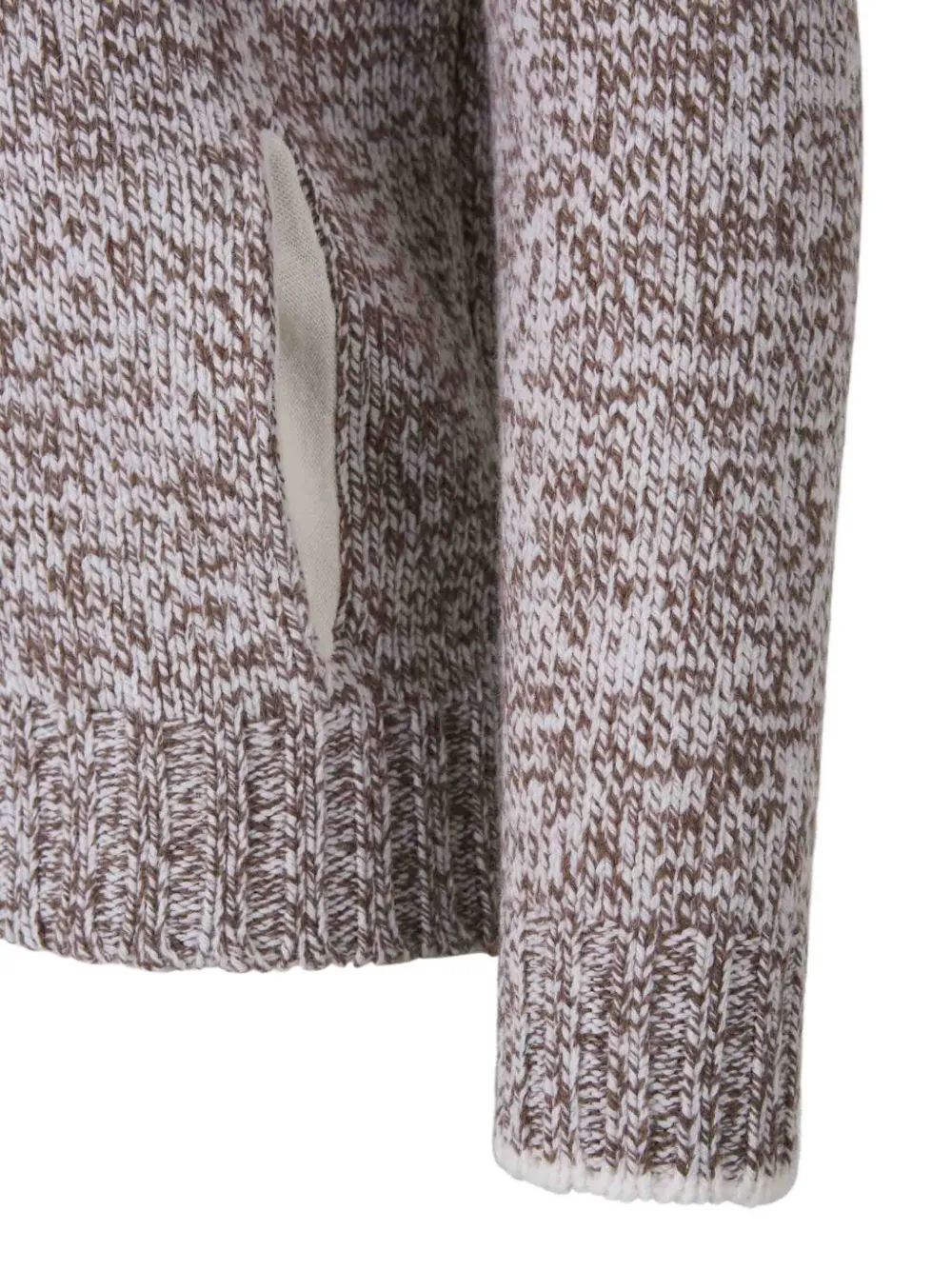 Gran Sasso Wollen vest met hoge hals Grijs